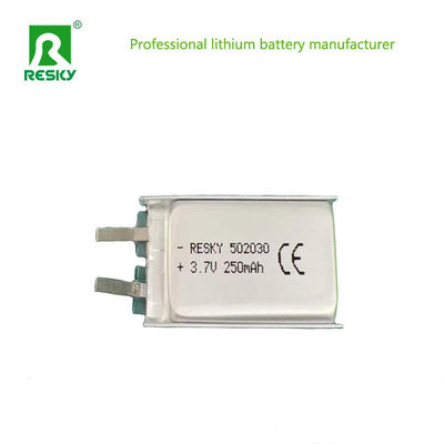 kopen Oplaadbare Lipo Batterijen 502030 3.7v 250mAh Lithium-ion Batterijcellen Voor Audiovisueel online vervaardiging