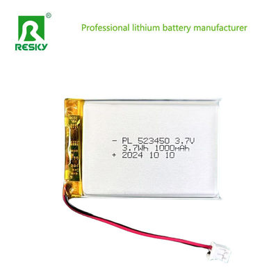 kopen Cylindrische Lipo-accucellen 523450 603450 3.7V 7.4v 1000mAh online manufacture