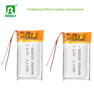 kopen LP602030 3.7v 300mAh oplaadbare lithium-polymerbatterij Duurzaam en lange levensduur 500cycli online manufacture