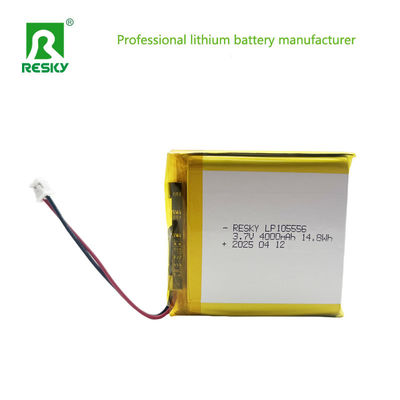 kopen Lithium Ion Cell 105556 3.7v 4000mAh 14.8wh Oplaadbare Lithium Ion Polymer Battery online manufacture