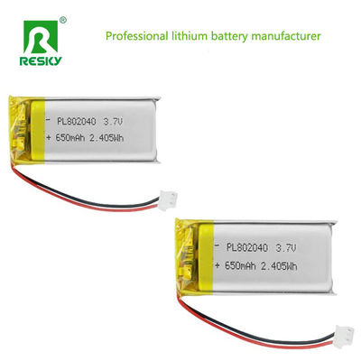 kopen Power Lithium Cell 802045 3.7V 750mAh Rechargeable Lithium Ion Polymer Battery For Smart Device online vervaardiging