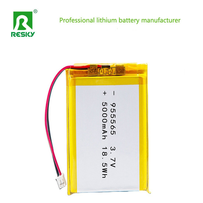 kopen Lithium Cel LP955565 3.7V 5000mAh 18.5wh Solar Lithium Polymere Batterij Voor Draagbare Massager online vervaardiging