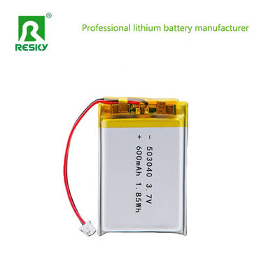 kopen Lithium Polymer Battery Cell 503040 600mAh 3.7V 7.4V 2.22wh Voor draagbaar schoonheidsinstrument online vervaardiging