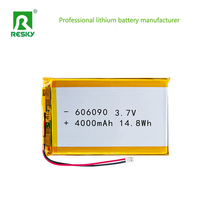kopen Lithium-ion polymeer batterijcel 606090 3.7V 7.4V 4000mAh 14.8Wh oplaadbaar Li-polymeer batterijpakket online vervaardiging