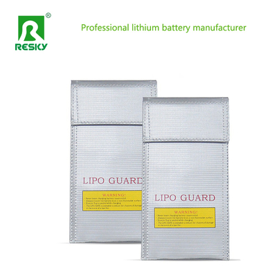 kopen Fireproof Explosion Proof Waterproof 20 X 10cm Silver Glass Fiber RC LiPo Battery Bag For Battery Charging online vervaardiging