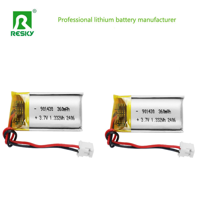 kopen Lithiumpolymerbatterijcel 3.7V 901430 360mAh 1.33wh Oplaadbare Lithiumpolymerbatterij online vervaardiging