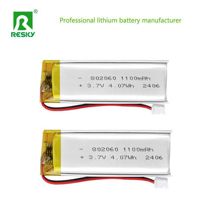 kopen Lithiumpolymeren batterijcel 802060 3.7V 1100mAh 4.07wh Zonne-Lipo-batterijen voor elektrische meter online vervaardiging