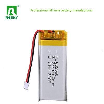 kopen Lithiumbatterijcel LP602560 3.7v 4.2v 1000mAh Oplaadbare lipolymeerbatterijen voor GPS-tracker online vervaardiging