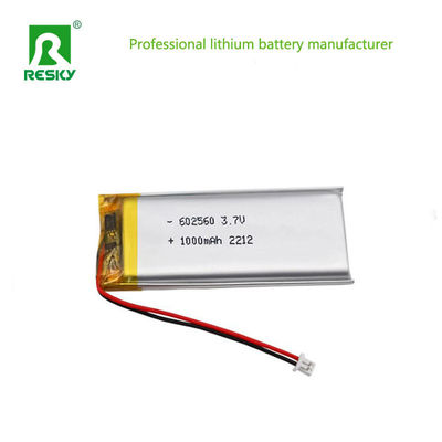 kopen Oplaadbare Lithium-ion Batterijen LP602560 3.7v 4.2v 1000mAh 3.7wh Lithium Polymeer Lipo Batterijen online vervaardiging