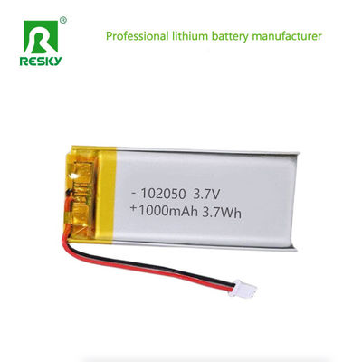 kopen Lithium-polymeer batterij 102050 3.7v 1000mAh 3.7Wh oplaadbare Lipo batterij voor handheld apparaat online vervaardiging