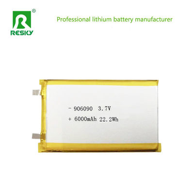 kopen Power Lipo Battery 906090 3.7v 6000mAh 22.2wh Oplaadbare Lithium Ion Polymer Battery Voor Smart Lock online vervaardiging