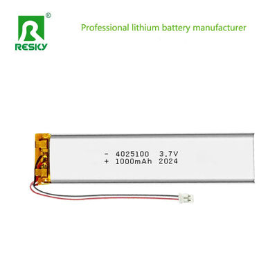 kopen Rechargeable Lithium Ion Batteries 4025100 3.7v 1000mAh 3.7wh Li Polymer Battery Cell online vervaardiging