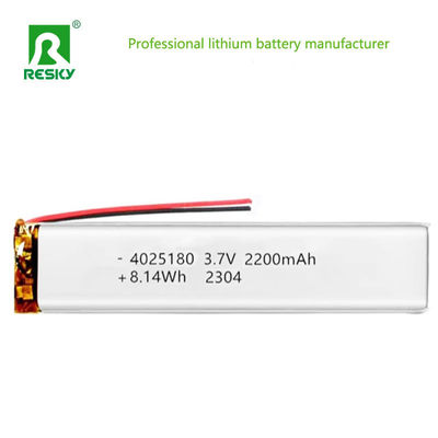 kopen Lithium Ion Polymer Battery 4025180 3.7v 2200mAh 8.14wh Rechargeable Li-ion Battery Cell online vervaardiging