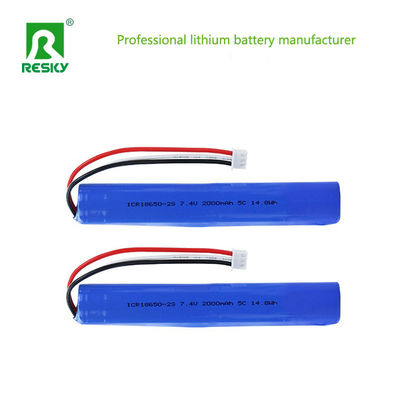 kopen Power Batteries 18650 2S1P 7.4V 2000mAh 2600mAh 5C Lithium Ion Battery Pack  With MSDS/UN38.3 online vervaardiging
