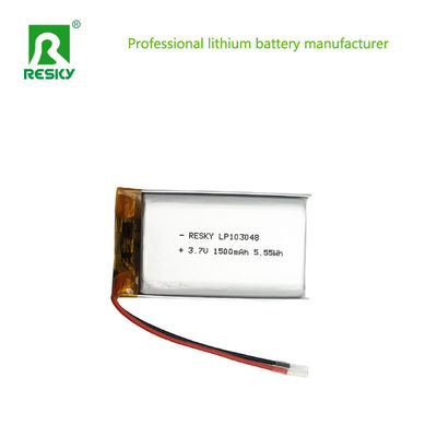 Lithiumpolymeren batterijcel 3.7V 1500mAh 103048 Voor digitaal apparaat