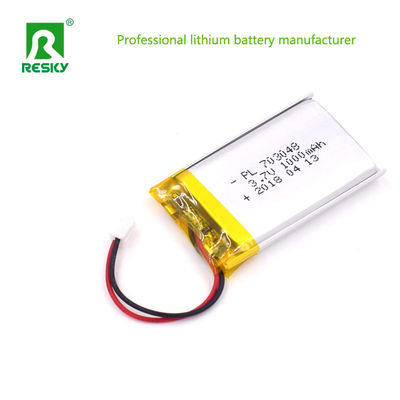 Solar Lithium Polymer Battery Cell 703048 1000mAh 3.7V Voor consumentenelektronica