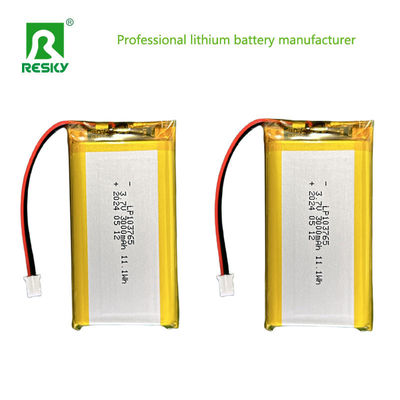 Oplaadbare Li-polymercel 103765 3.7V 3000mAh 11.1wh Voor digitale camera
