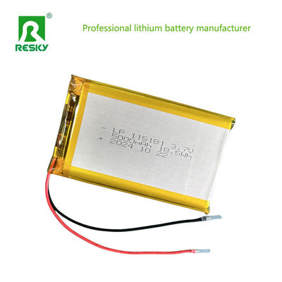 Oplaadbare Lithium Polymer Battery Pack 115181 105080 3.7V 5000mAh Voor zonlicht