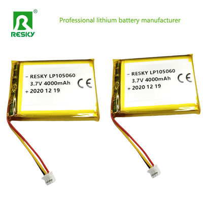 105060 Lithiumpolymer Lipo-batterijen 3.7V 4000mAh Voor Bluetooth-luidspreker