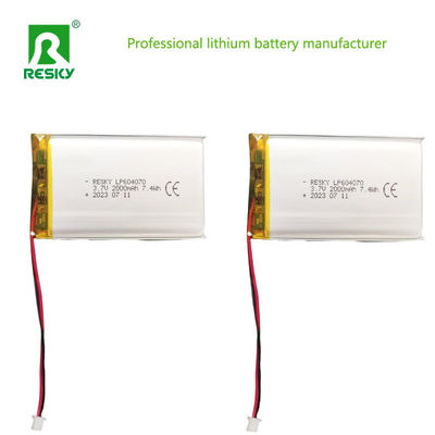604070 Lithiumpolymeren batterijcel 3.7v 2000mAh Power Lipo-batterijen voor consumenten