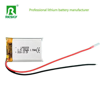 Oplaadbare lithium-polymerbatterijcel 552535 3.7V 430mAh Lipo-batterijen