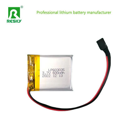 603035 Lithiumpolymerbatterijcel 3.7V 600mAh Oplaadbare Li-polymerbatterijen