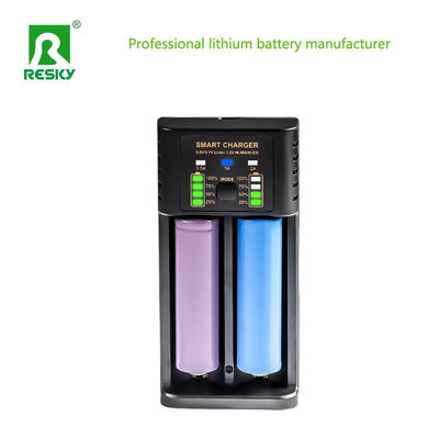 USB-oplaadbare batterijoplader 4.2V 500mA 1A 2A Voor 18650 26650 21700 14500
