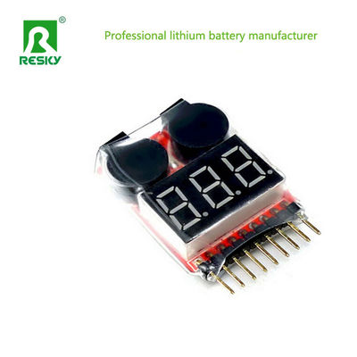 RC 2s-8s Lipo / Li-ion / LiFePO4 Batterijspanningsmeter Lage spanningsbuzzer