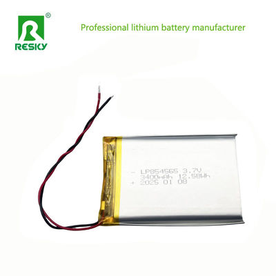 854565 Lithiumpolymerbatterijcel 3400mAh 3.7V Pouch Lipo Li-polymerbatterijen