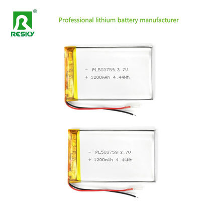 Power Lipo Battery 503759 3.7v 1200mAh 4.44wh Oplaadbare Lithium Ion Battery Pack