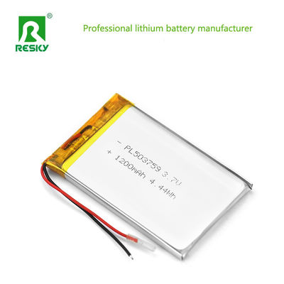 Solar Lithium Ion Cell 503759 3.7v 1200mAh oplaadbare Li-Poymer batterij