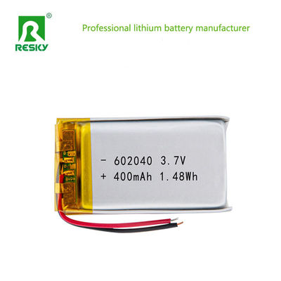 Oplaadbare lithium-polymeer batterijcel 602040 400mAh 450mAh 3.7V power lipo batterij