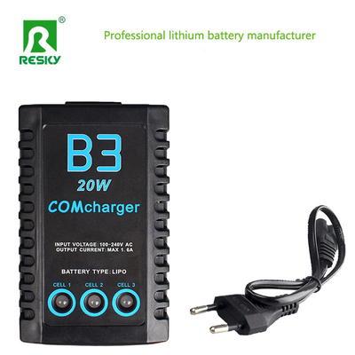 B3 20W Balance Oplaadbare Lipo Batterijlader Voor 2s 3s 7.4V 11.1V RC Auto Vliegtuig Batterijen
