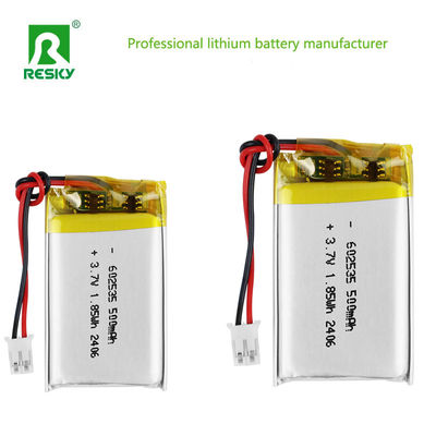 Lithium-polymeer batterijcel 602535 3,7V 4,2V 400mAh 500mAh 1,85Wh Power Lipo-batterijen